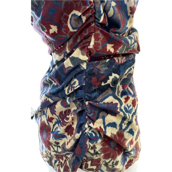 Ranna Gill Pleated Velvet Blouse M - Picture 7 of 10